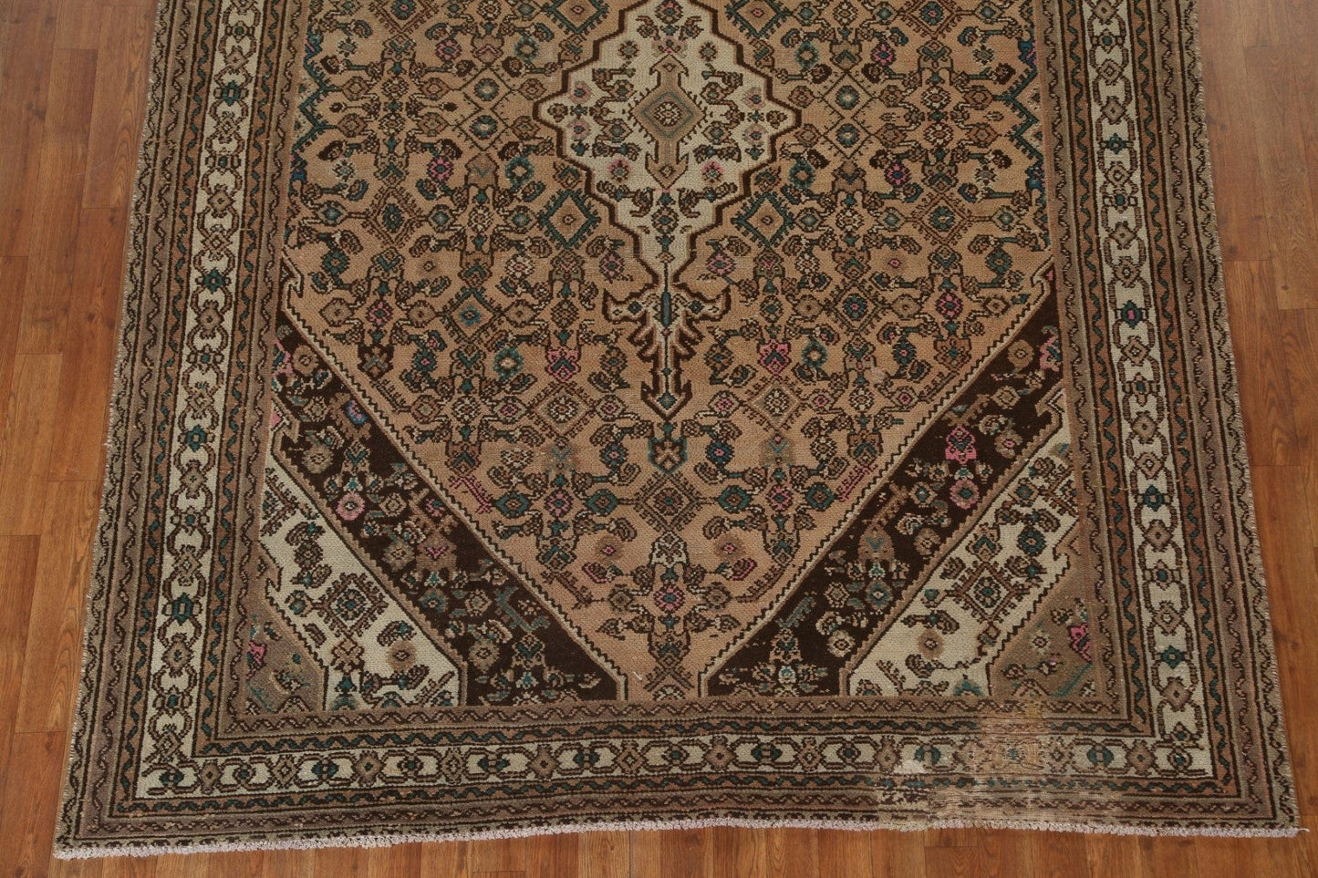 Geometric Hamedan Persian Area Rug 6x9