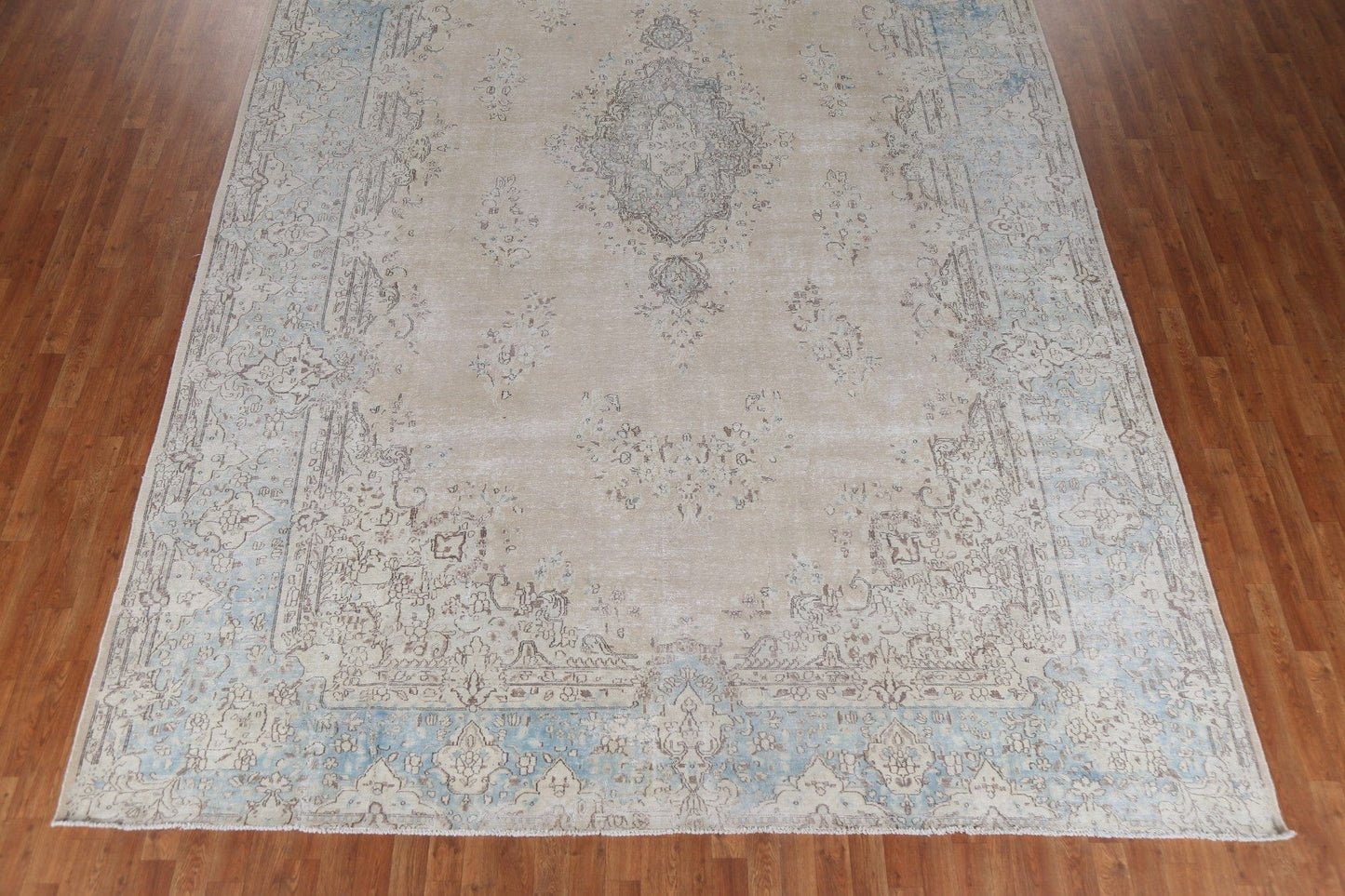 Antique Geometric Kerman Large Persian Rug 10x16