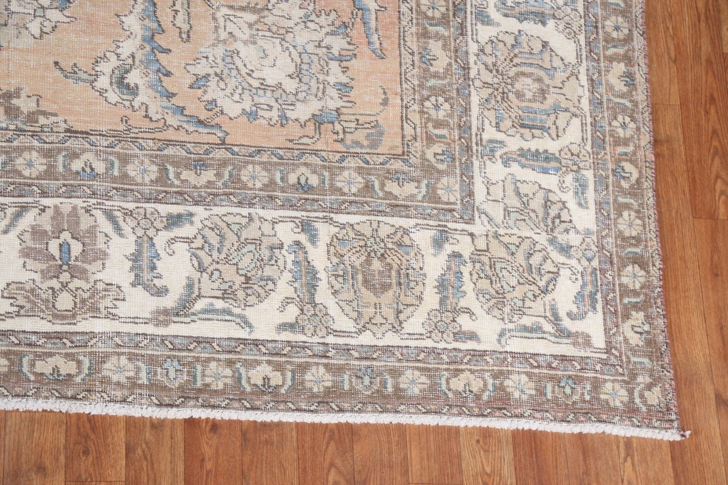 Floral Distressed Tabriz Persian Area Rug 10x13