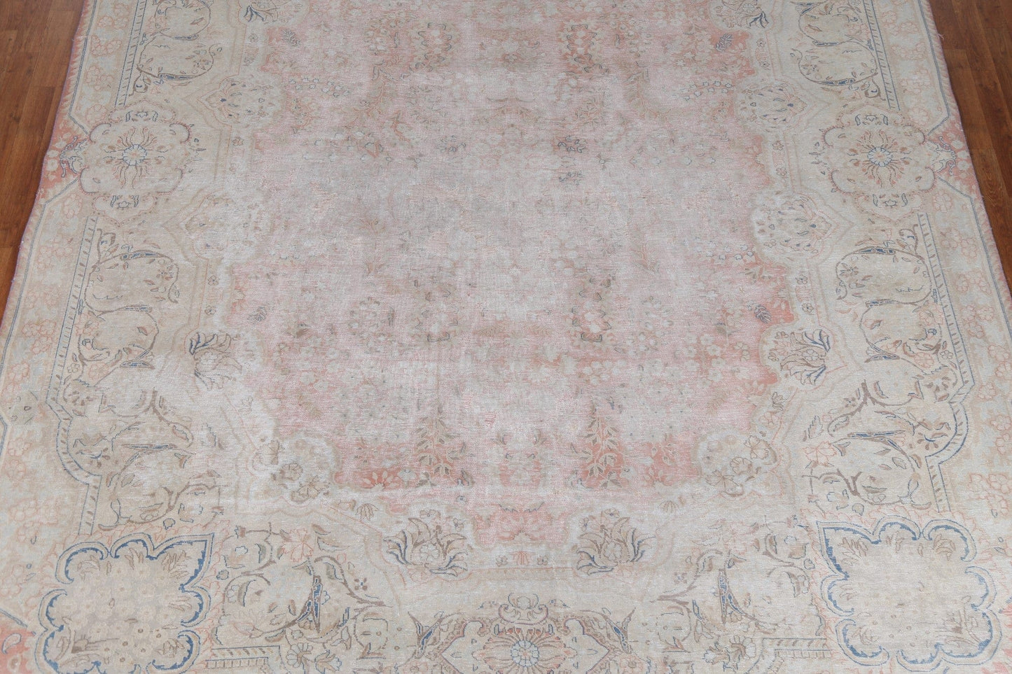 Antique Distressed Kerman Persian Area Rug 10x12