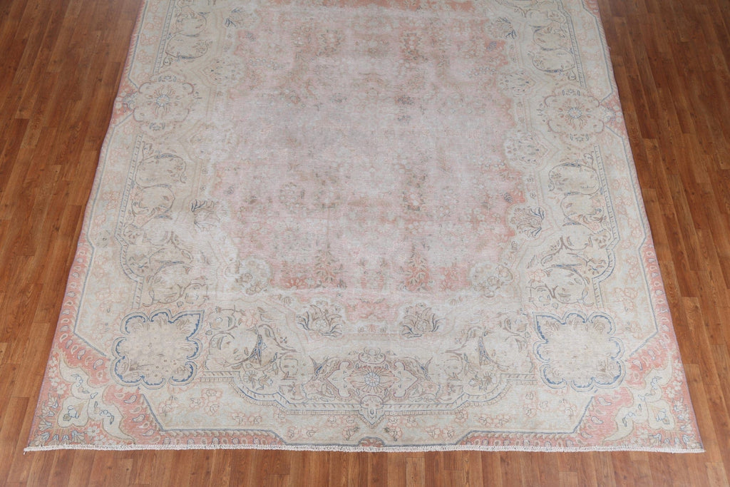 Antique Distressed Kerman Persian Area Rug 10x12