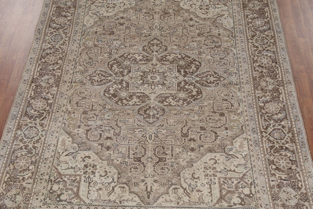 Geometric Heriz Persian Area Rug 7x10