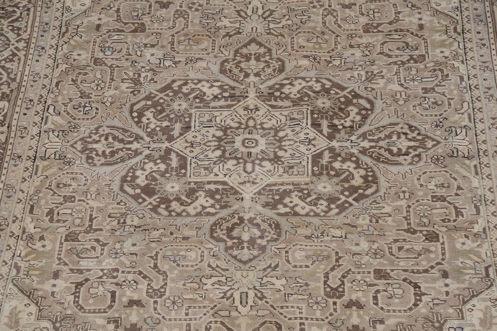 Geometric Heriz Persian Area Rug 7x10