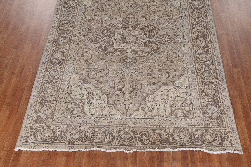 Geometric Heriz Persian Area Rug 7x10