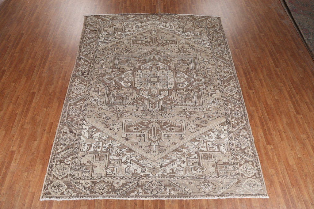 Geometric Heriz Persian Area Rug 9x12