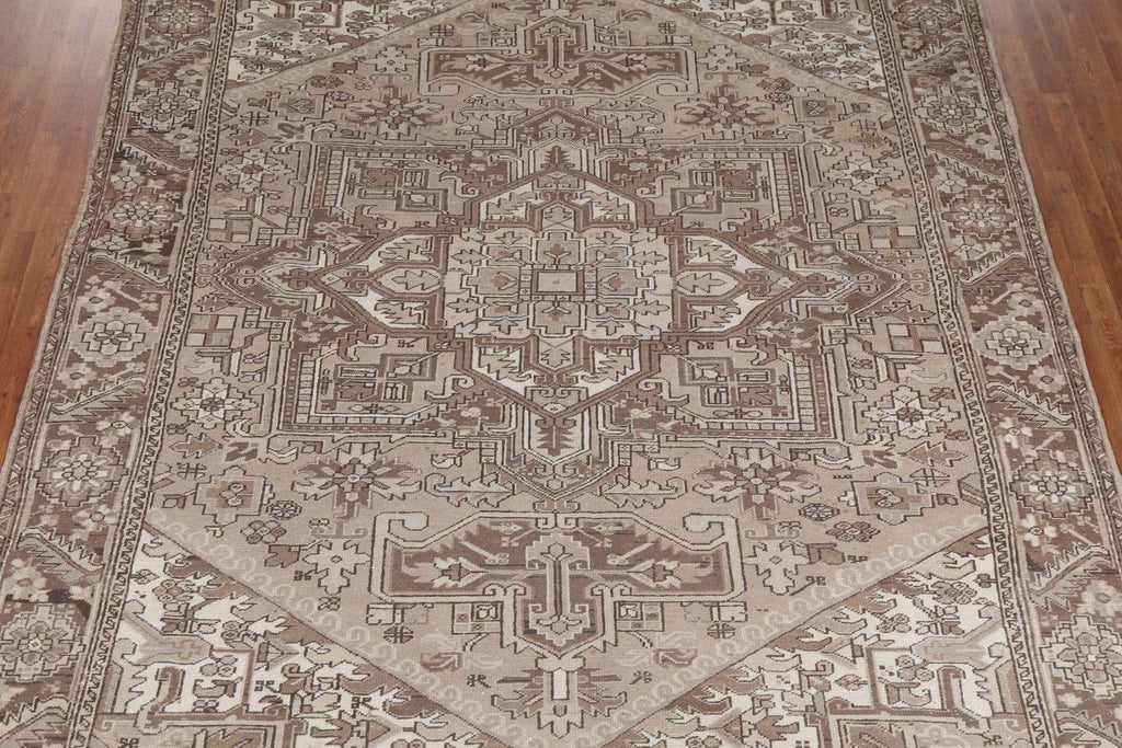 Geometric Heriz Persian Area Rug 9x12