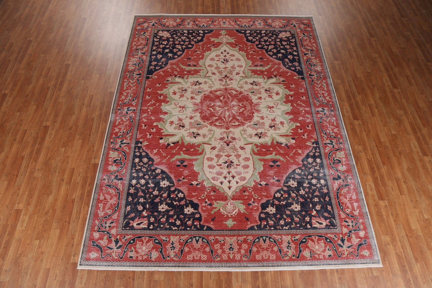 Geometric Sarouk Farahan Turkish Area Rug 9x12