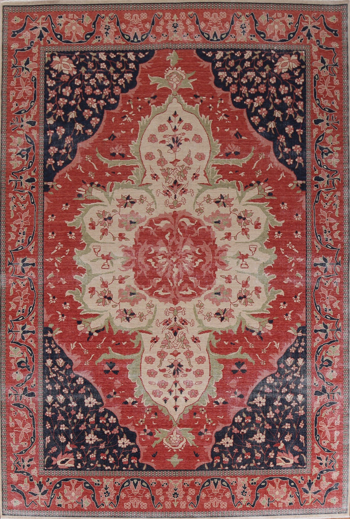 Geometric Sarouk Farahan Turkish Area Rug 9x12