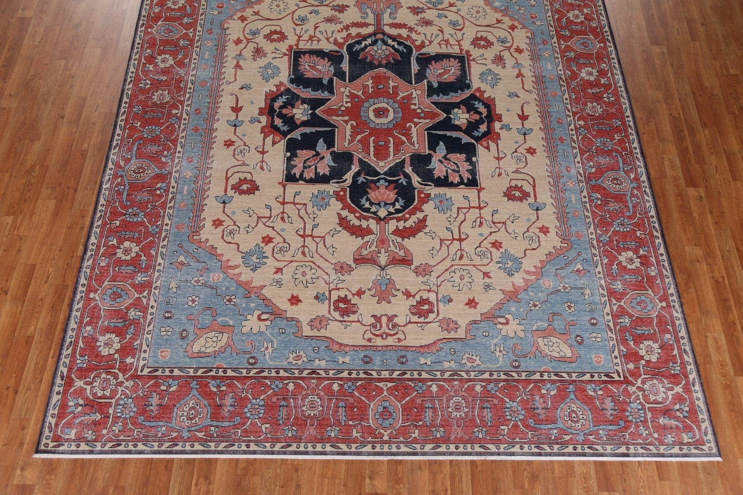 Geometric Heriz Serapi Turkish Area Rug 9x12