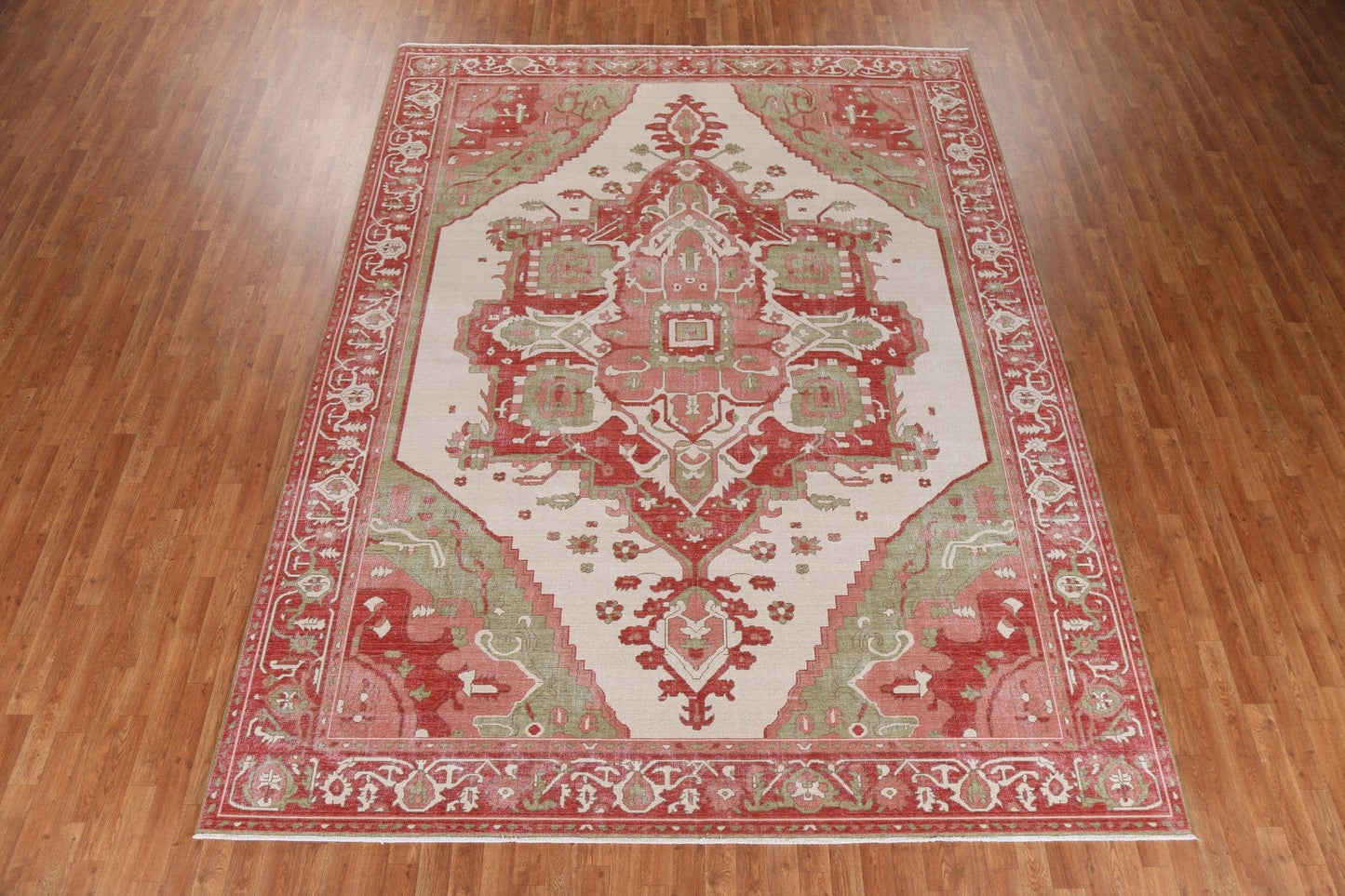 Geometric Heriz Serapi Turkish Area Rug 9x12