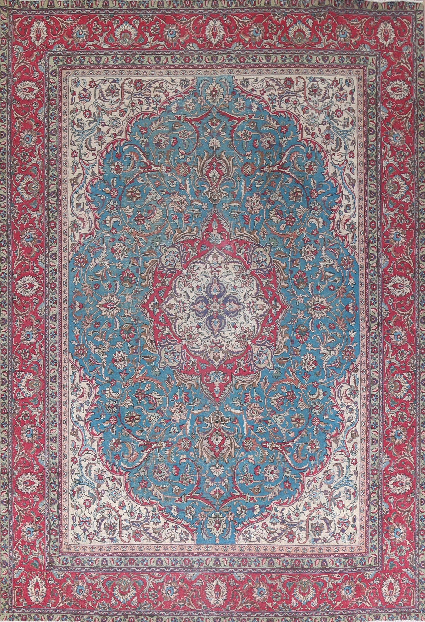 Floral Handmade Tabriz Persian Area Rug 10x12