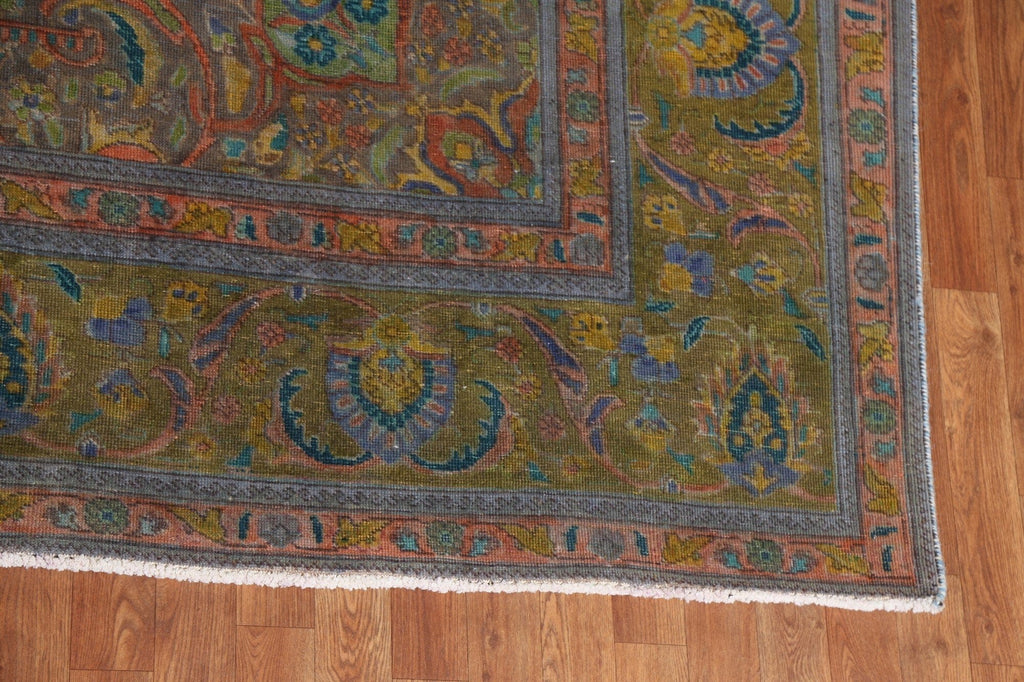 Over-Dyed Handmade Tabriz Persian Area Rug 10x13