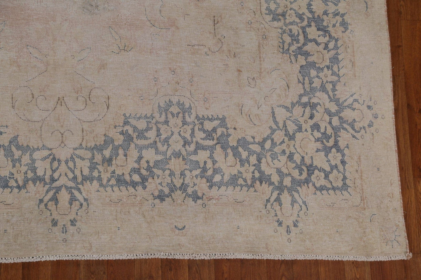 Antique Muted Distressed Kerman Persian Area Rug 10x13