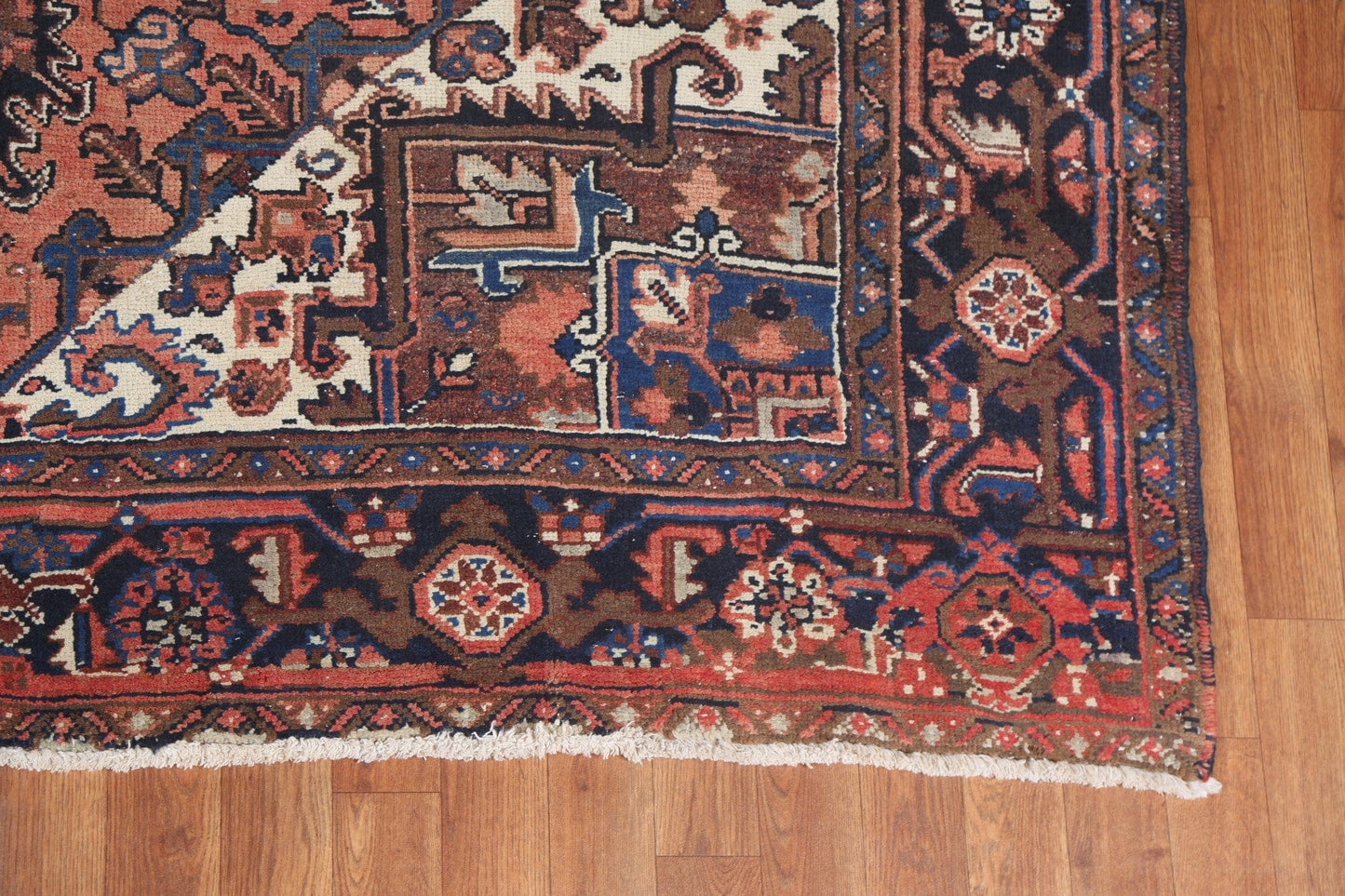 Vintage Vegetable Dye Heriz Persian Area Rug 7x10