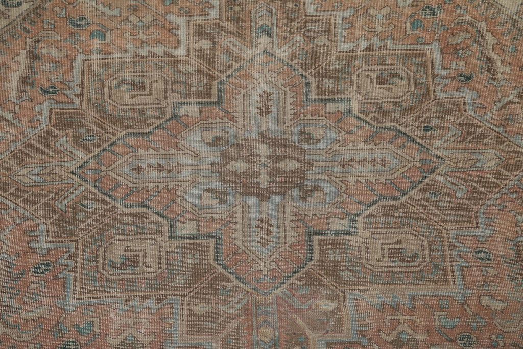 Antique Vegetable Dye Heriz Persian Area Rug 9x12