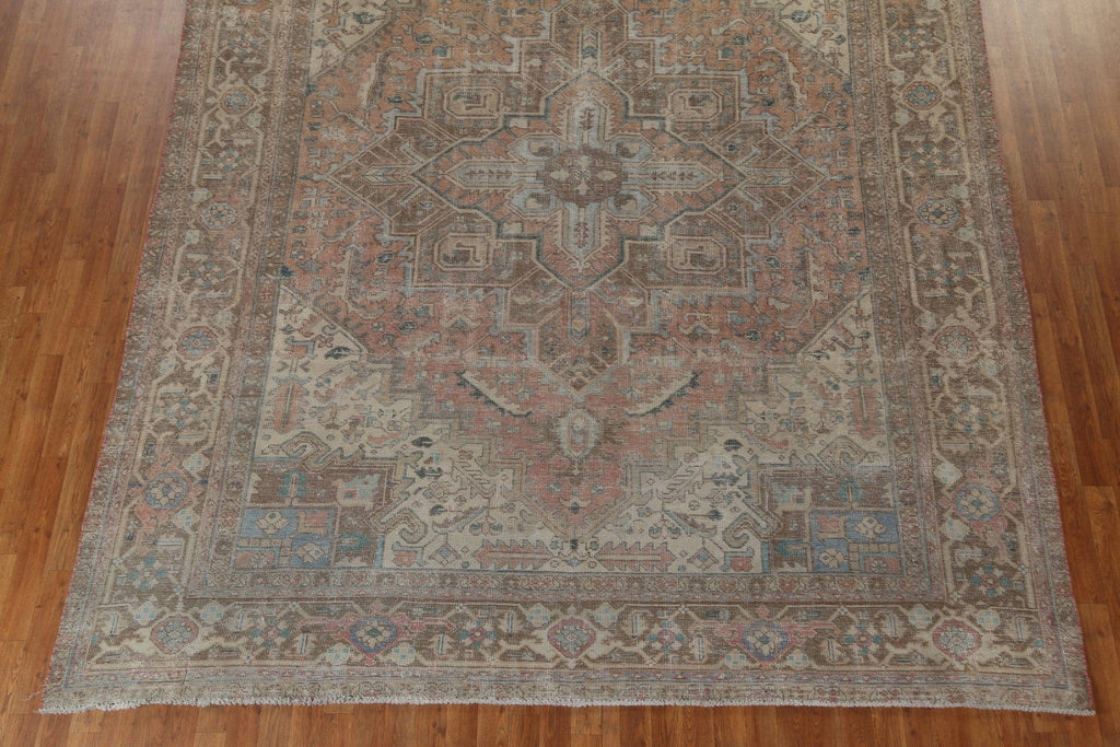 Antique Vegetable Dye Heriz Persian Area Rug 9x12