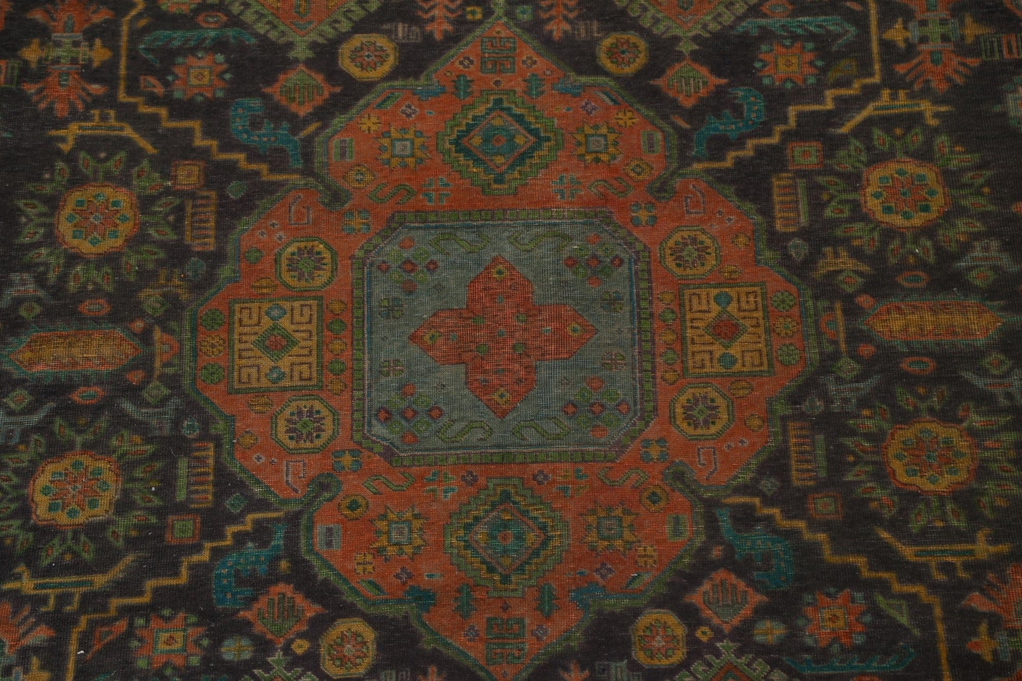 Vintage Over-Dye Tabriz Persian Area Rug Wool10x13