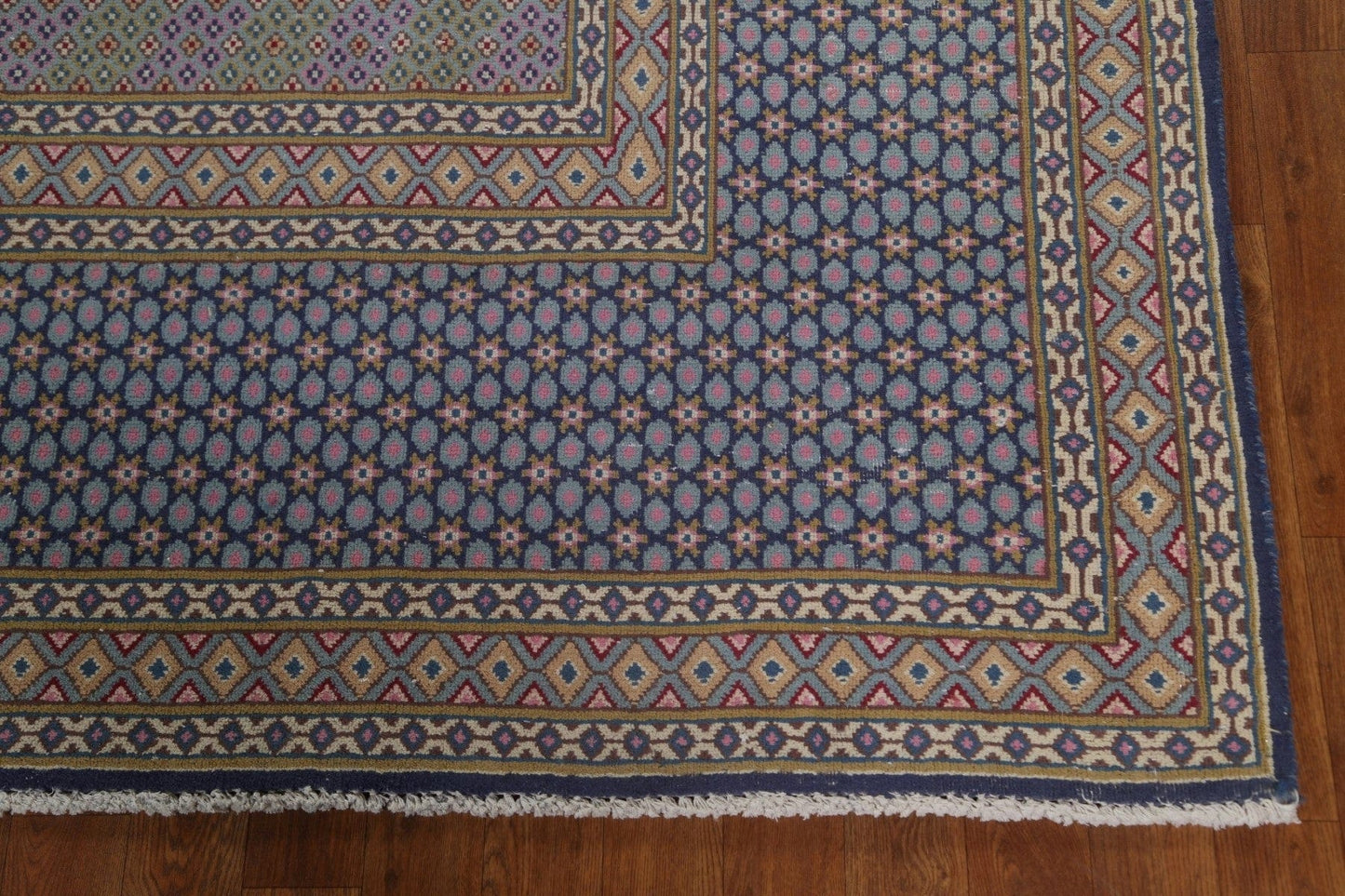 Geometric Wool Kerman Persian Area Rug 10x13