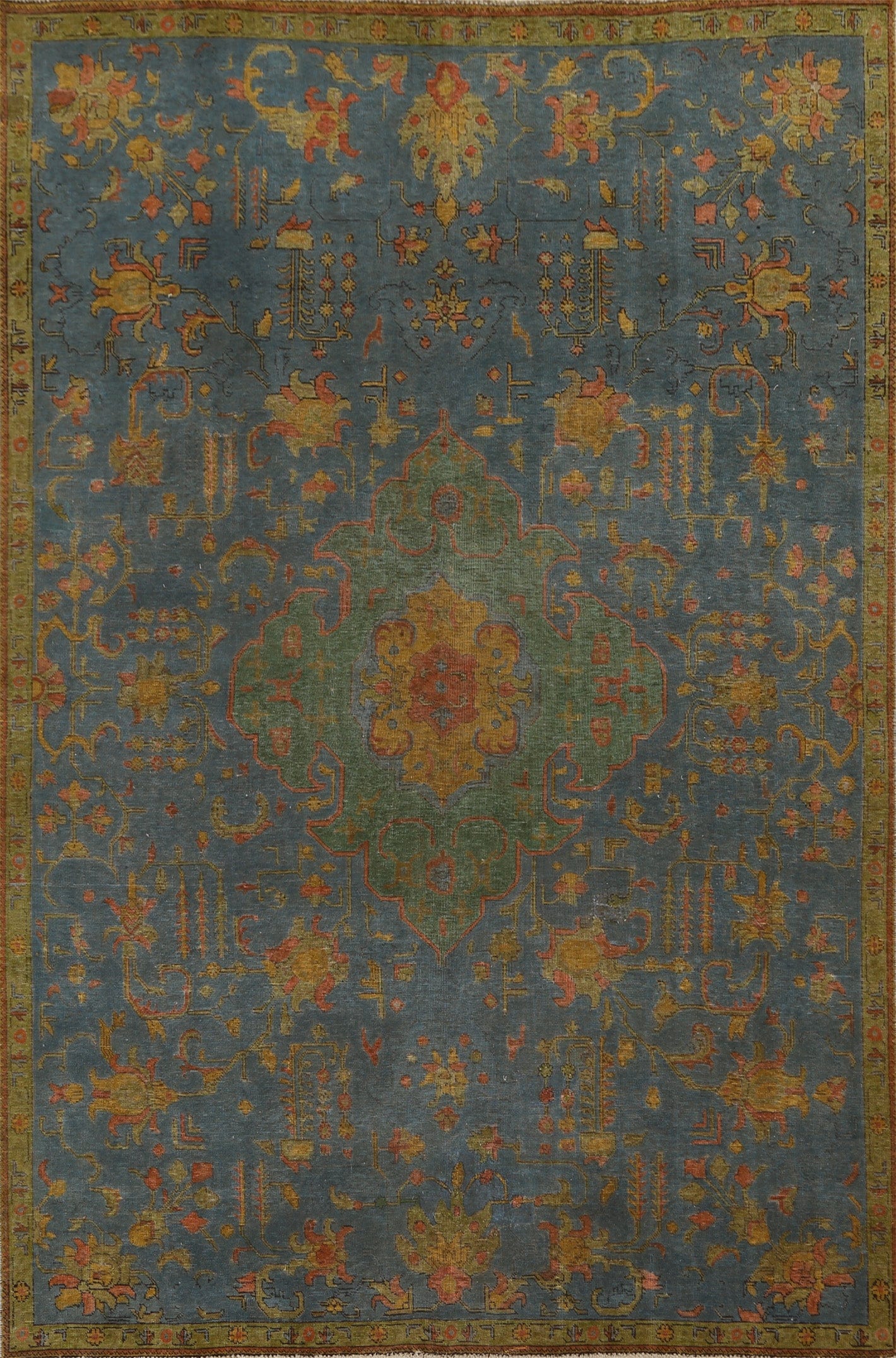 Over-Dyed Tabriz Persian Area Rug 8x11