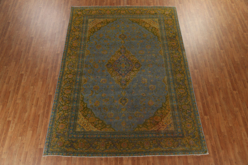 Over-Dyed Tabriz Persian Area Rug 9x12