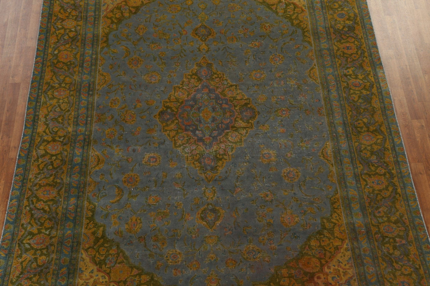 Over-Dyed Tabriz Persian Area Rug 9x12