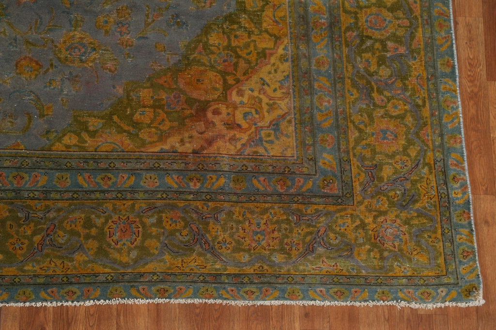 Over-Dyed Tabriz Persian Area Rug 9x12