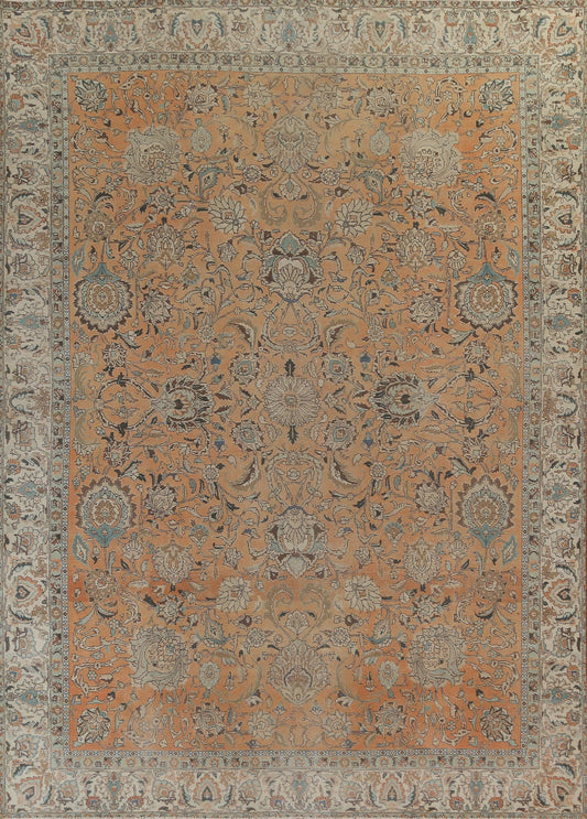 Floral Tabriz Persian Area Rug 9x11