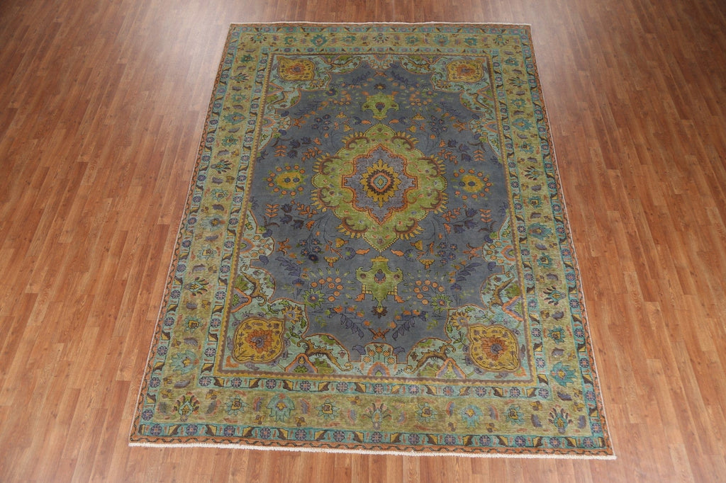 Over-Dyed Tabriz Persian Area Rug 8x11