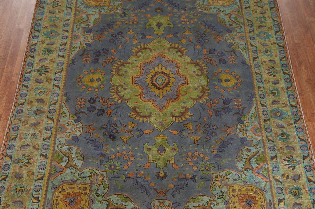 Over-Dyed Tabriz Persian Area Rug 8x11