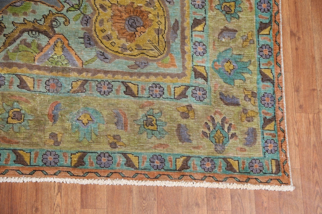 Over-Dyed Tabriz Persian Area Rug 8x11