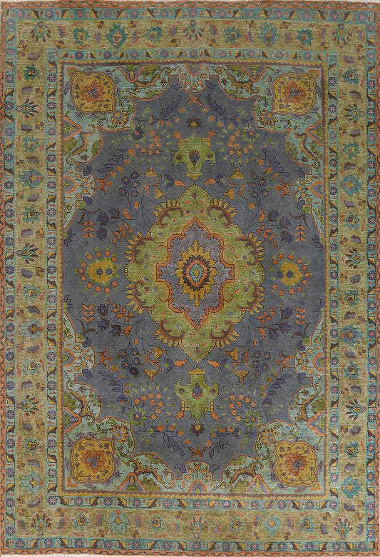 Over-Dyed Tabriz Persian Area Rug 8x11