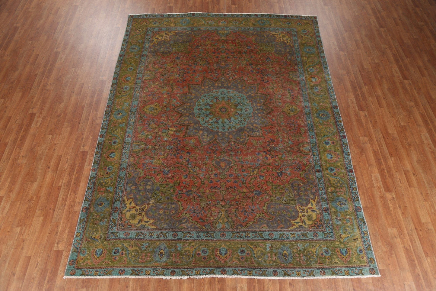 Over-Dyed Tabriz Persian Area Rug 8x12