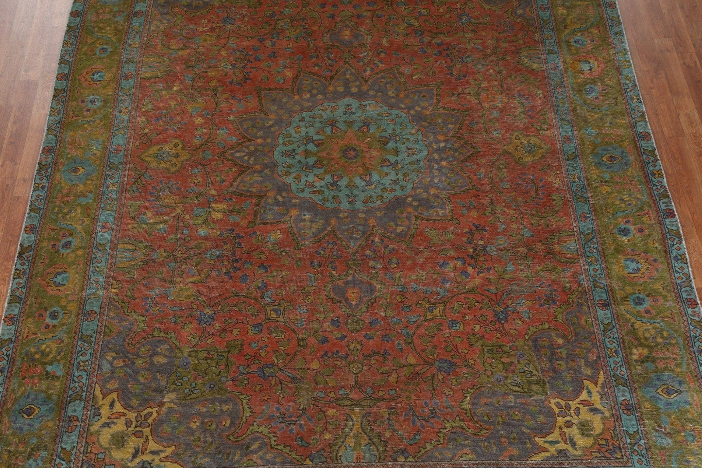 Over-Dyed Tabriz Persian Area Rug 8x12