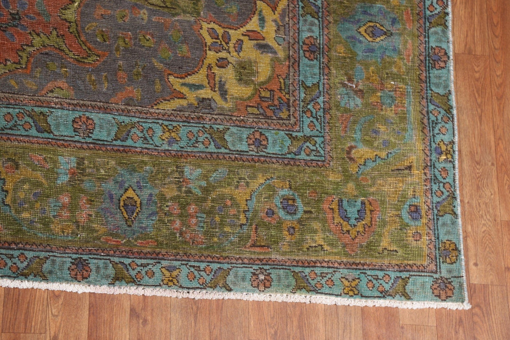 Over-Dyed Tabriz Persian Area Rug 8x12