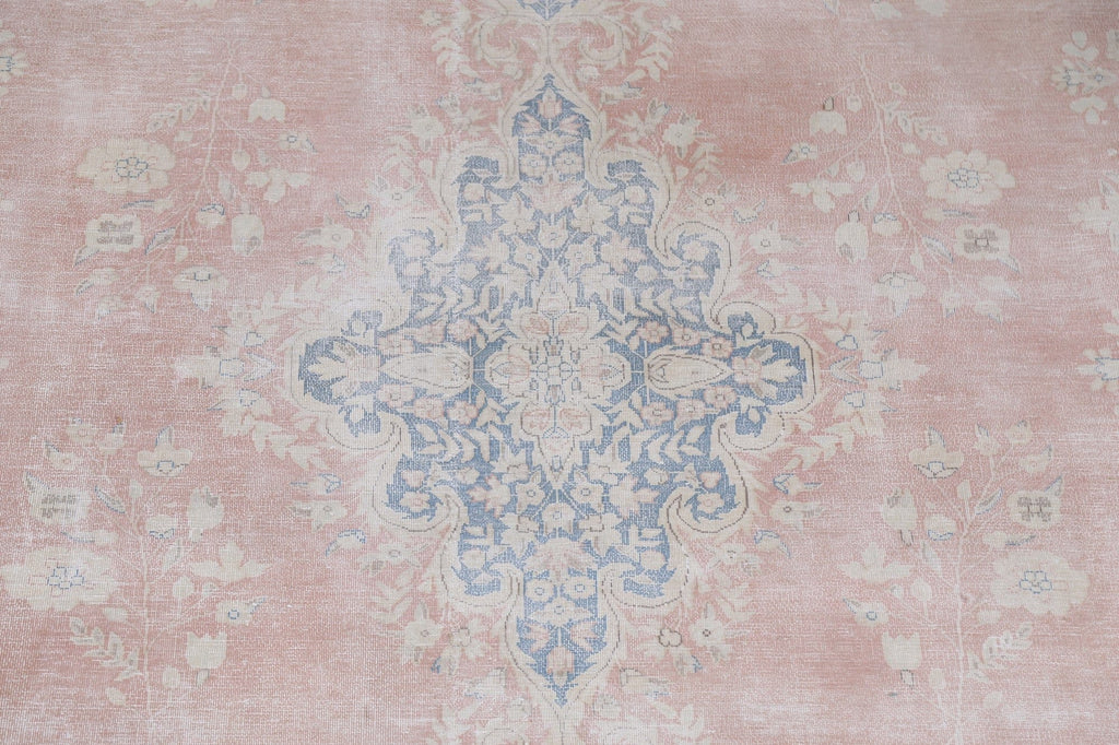 Distressed Kerman Persian Area Rug 10x13