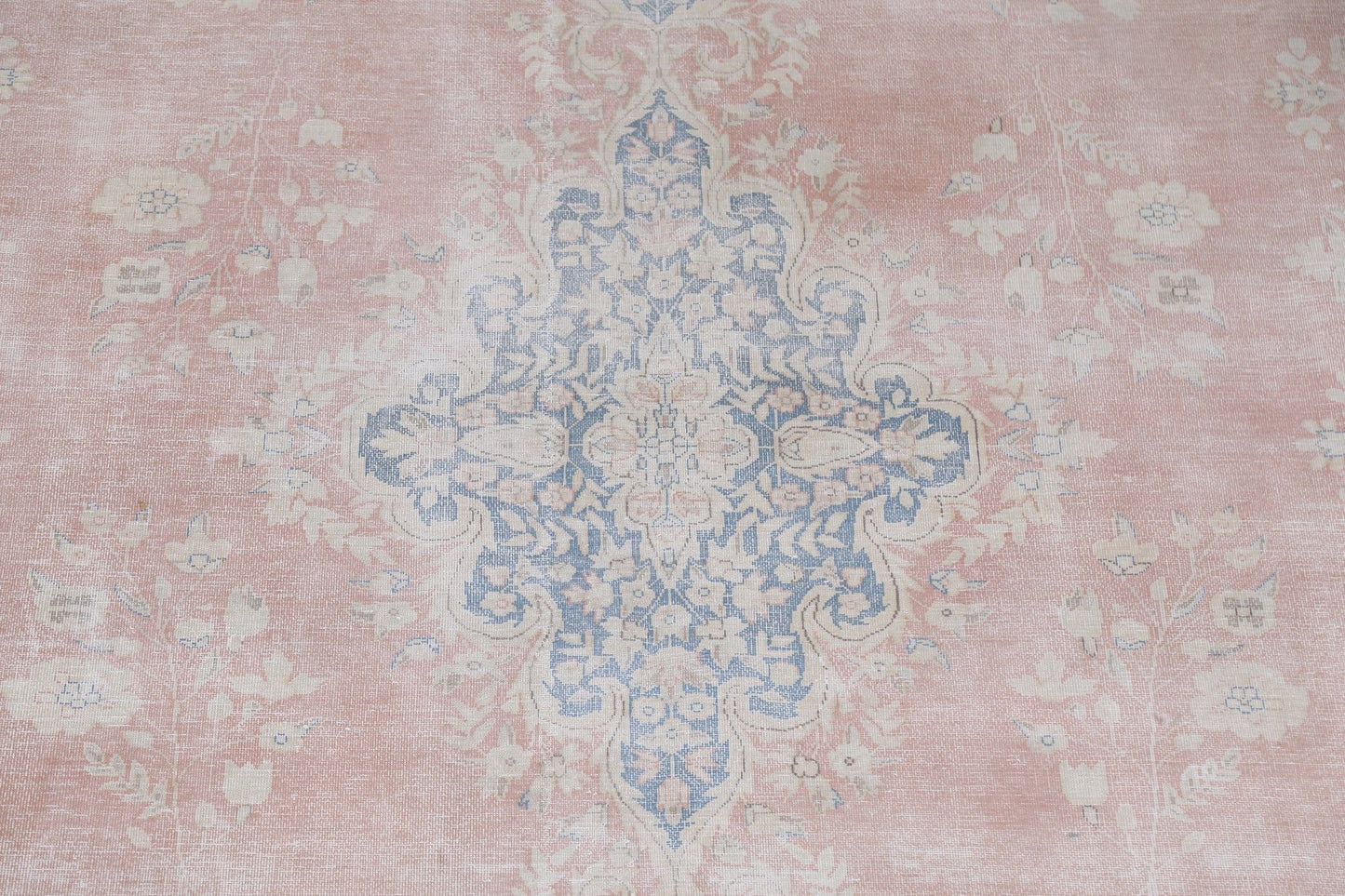 Distressed Kerman Persian Area Rug 10x13