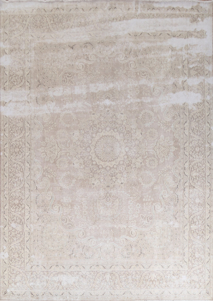 Distressed Kashan Persian Area Rug 10x12