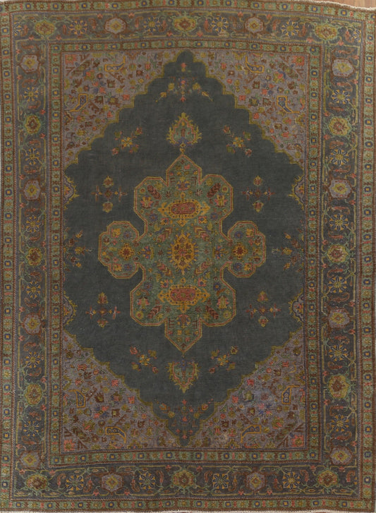 Over-Dyed Tabriz Persian Area Rug 9x12