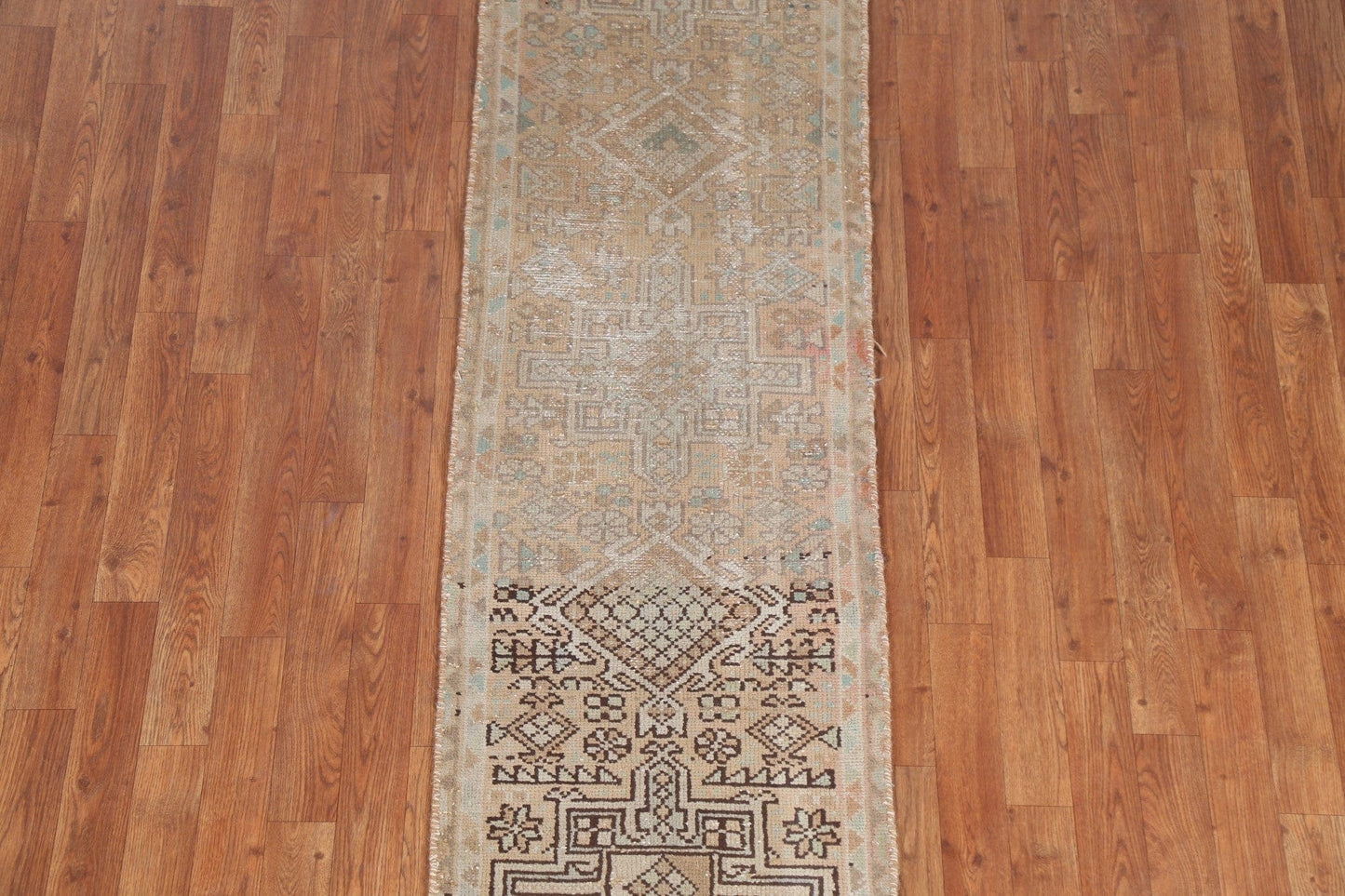 Hamedan Geometric Persian Runner Rug 2x6