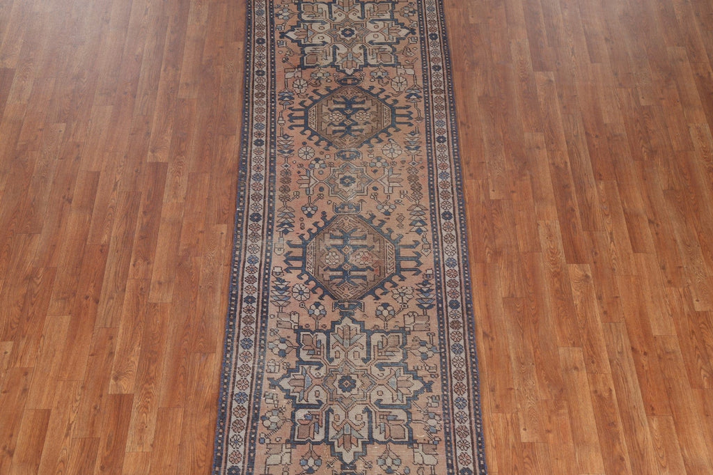 Handmade Heriz Persian Runner Rug 3x11