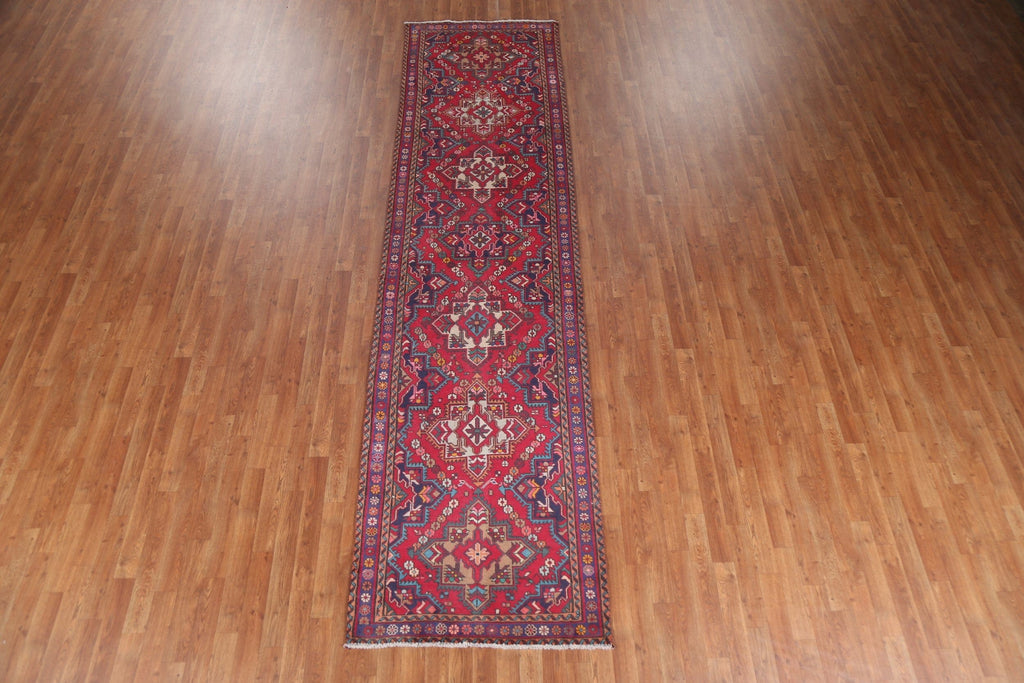 Geometric Tabriz Persian Runner Rug 3x13