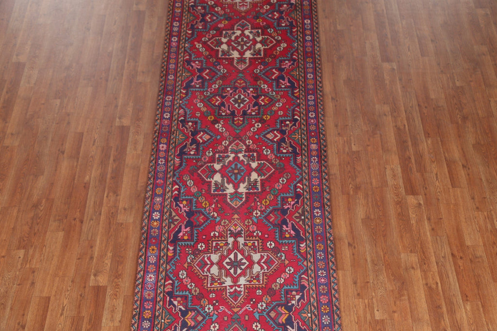 Geometric Tabriz Persian Runner Rug 3x13