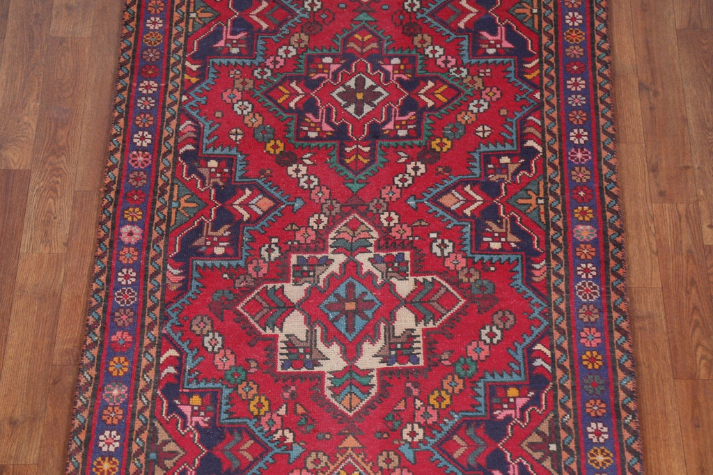 Geometric Tabriz Persian Runner Rug 3x13