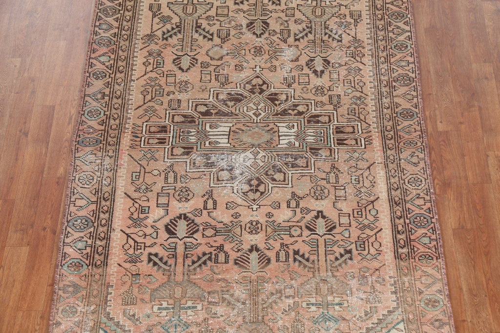 Geometric Hamedan Persian Area Rug 4x8