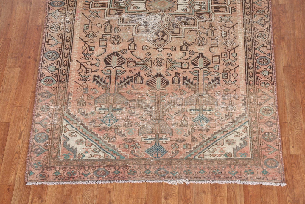 Geometric Hamedan Persian Area Rug 4x8