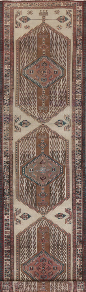Geometric Ardebil Persian Runner Rug 3x15