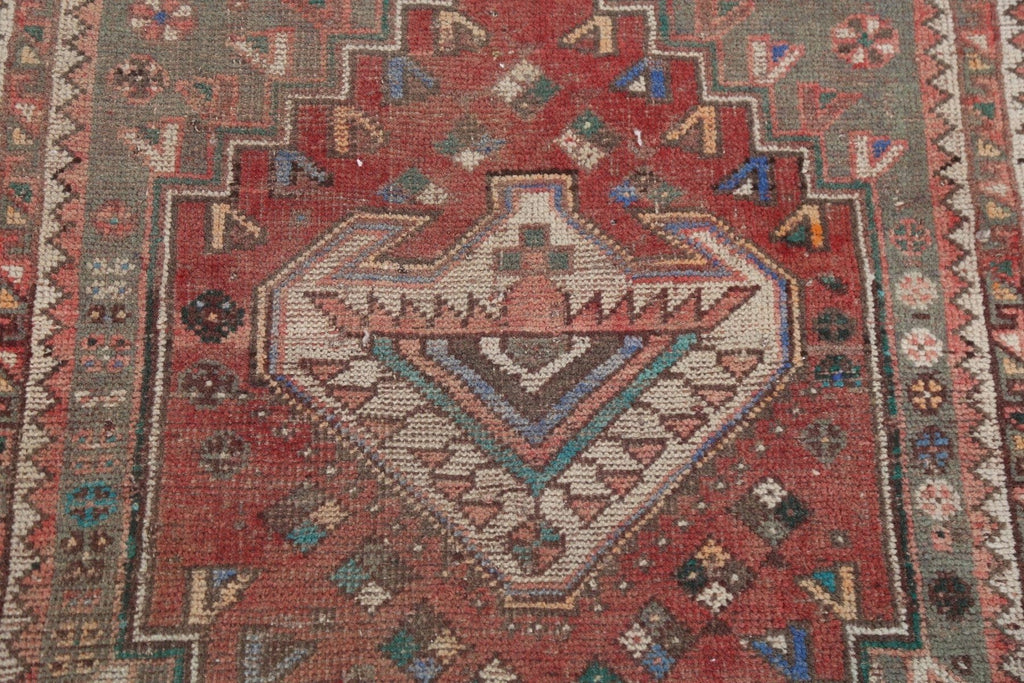 Antique Vegetable Dye Abadeh Persian Wool Rug 2x4