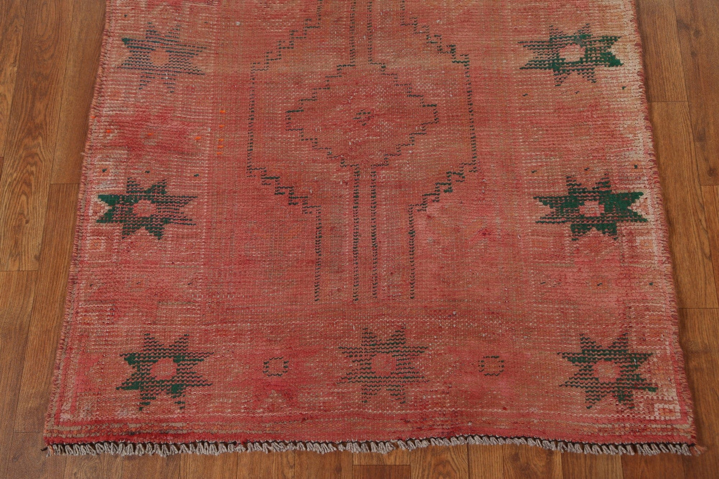 Antique Geometric Qashqai Persian Wool Rug 3x6