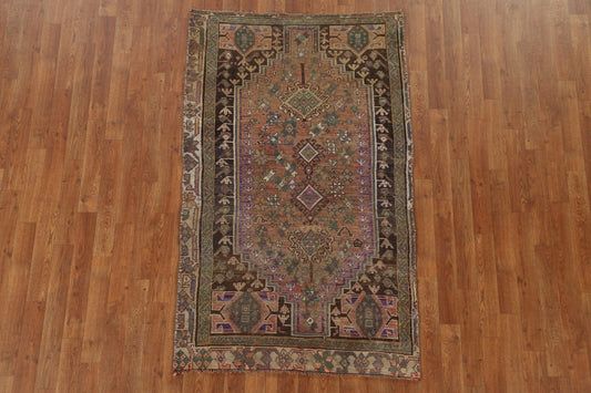 Tribal Geometric Shiraz Persian Wool Rug 3x6