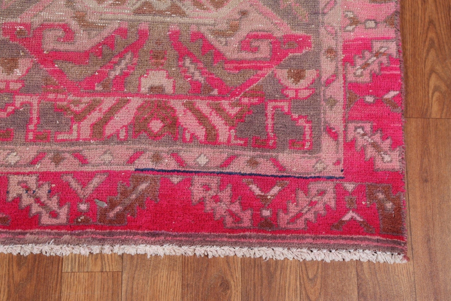 Hand-Knotted Meshkin Persian Runner Rug 4x10